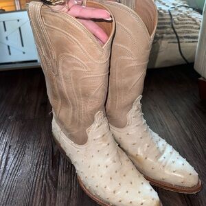 Tecovas cowgirl boots full quill ostrich 8.5 / limited edition